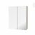 Armoire De Toilette Rangement Haut Keria Ivoire 2 Portes Miroir Cotes Decors L60 X H70 X P17 Cm