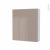 Armoire De Toilette Rangement Haut Keria Moka 1 Porte Cotes Blancs L60 X H70 X P17 Cm