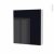 Armoire De Toilette Rangement Haut Keria Noir 1 Porte Cotes Blancs L60 X H70 X P17 Cm