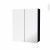 Armoire De Toilette Rangement Haut Keria Noir 2 Portes Miroir Cotes Decors L60 X H70 X P17 Cm