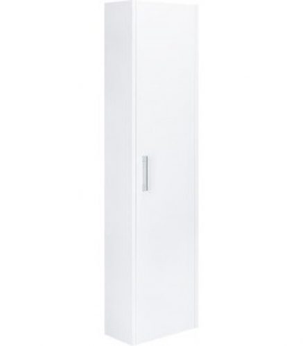 armoire haute MAA, 1 porte blanc brillant, butée à gauche 386x1500x206mm
