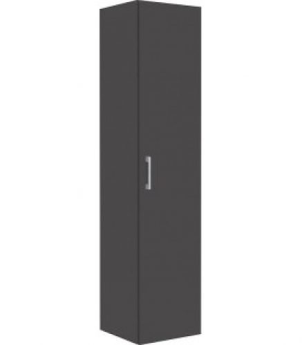 Armoire haute serie MAA 1porte anthracite brillant, butée à gauche, 350x1585x370mm