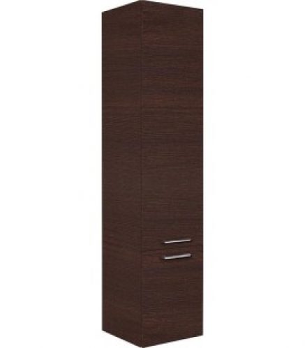 Armoire haute Serie MAA 2 portes chene foncé ouverture droite lxHxP 350x1585x370 mm