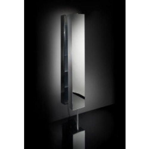 Armoire inox tournante 6 étagères avec miroir