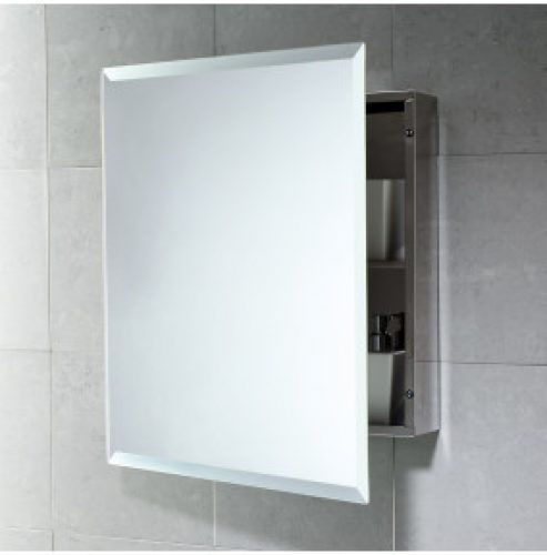 ARMOIRE SUSPENDUE AVEC MIROIR POUR SALLE DE BAIN EN ACIER INOX