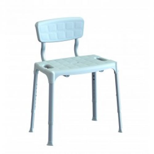 Assise de douche – avec dossier – réglable en hauteur