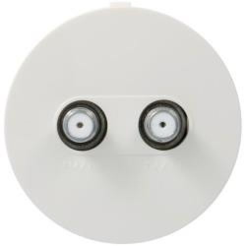 ateha Prise TV double F assoc. HAGER WJA258
