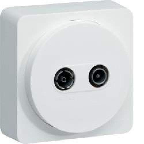 ateha Prise TV + FM complet HAGER WJC253