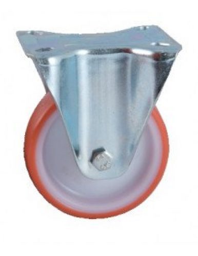 AVL – Roulette 160mm polyuréthane rouge platine fixe – 504825O