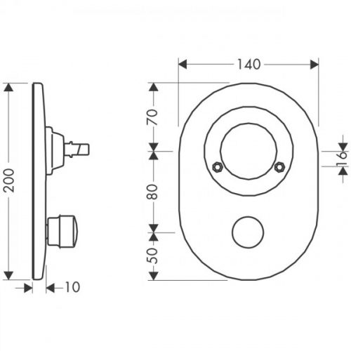 Axor Kit de conversion sphérique en mélangeur M3 (96385)