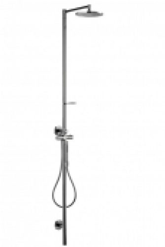 AXOR Starck – Colonne de douche with thermostat and 1jet overhead shower chrome