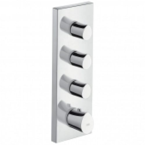 AXOR Starck Organic – Façade pour mitigeur thermostatique pour 3 sorties chrome