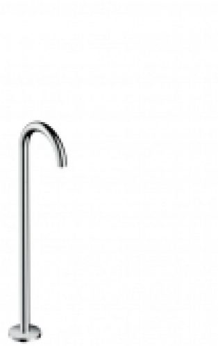 AXOR Uno – Bec déverseur pour baignoire pour montage au sol avec projection 226 mm nickel brossé