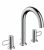 AXOR Uno – Mitigeur de lavabo 3 trous 200 avec garniture de vidage chrome