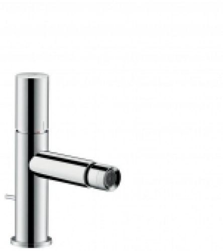 AXOR Uno – Mitigeur monocommande bidet avec garniture de vidage nickel brossé