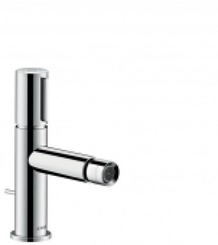 AXOR Uno Select – Mitigeur monocommande bidet avec garniture de vidage nickel brossé