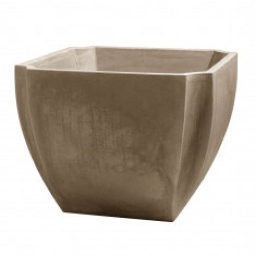 Bac à arbustes PALMEA Taupe – carré 70 x 70 x 55cm – 110L
