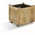 Bac à fleurs en bois carré – 52 litres –  46 x 46 cm – Vendôme 50