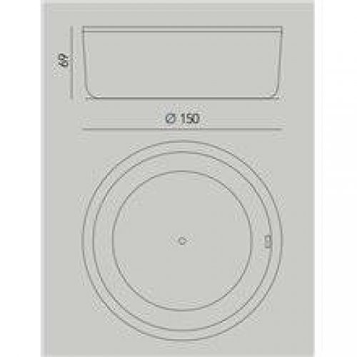 Baignoire Abot Outdoor encastrée avec tabliers b10