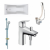 Baignoire acrylique Jacob delafon, mitigeur sur gorge Hansgrohe