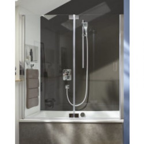 Baignoire bain douche compacte Jacob Delafon Capsule installation en niche avec pare bain et tablier