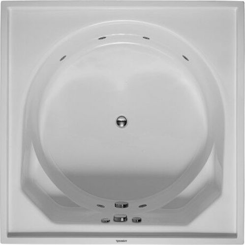 Baignoire Balneo 2 Places Duravit Blue Moon Carré 1400x1400mm 760402000JS1000