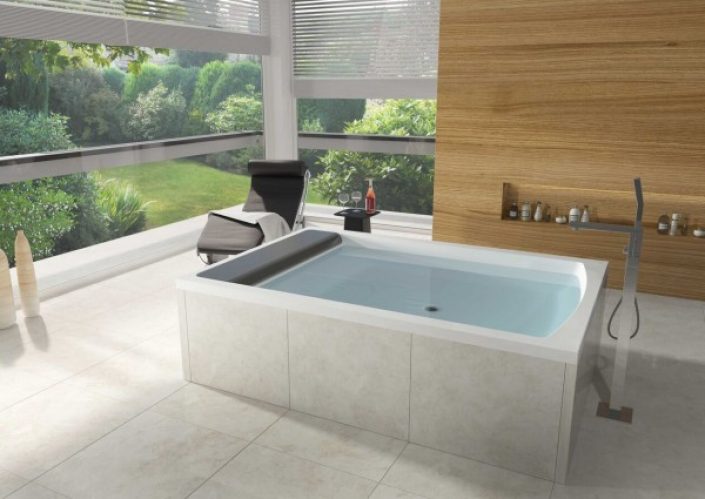 Baignoire Balneo 2 Places Riho Savona 1300x800x1800mm Blanc