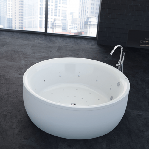 Baignoire balnéo design ronde COPLA blanche