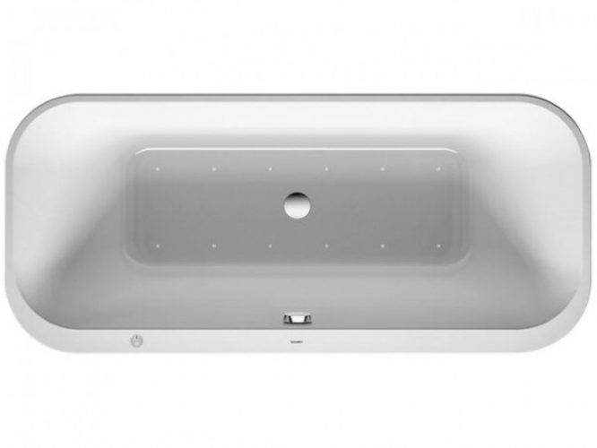 Baignoire Balnéo Rectangulaire Duravit Happy D.2 Plus System Air 1800x800mm Blanc 760453000AS0000