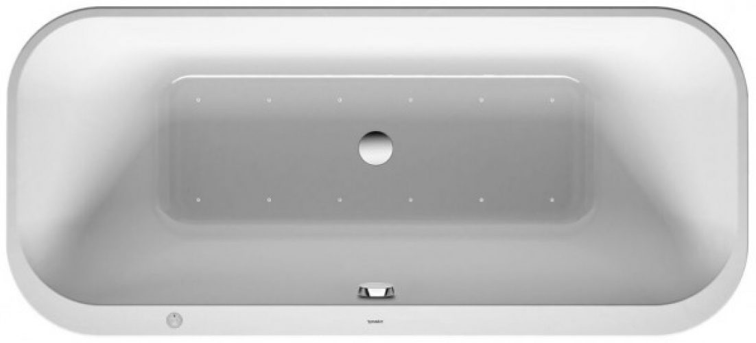 Baignoire Balnéo Rectangulaire Duravit Happy D.2 System Air 1800x800mm Blanc 760320000AS0000