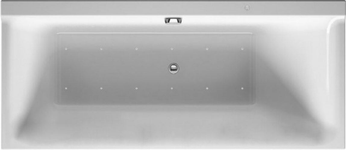 Baignoire Balnéo Rectangulaire Duravit P3 Comforts System Air 1600x700mm Blanc 760372000AS0000