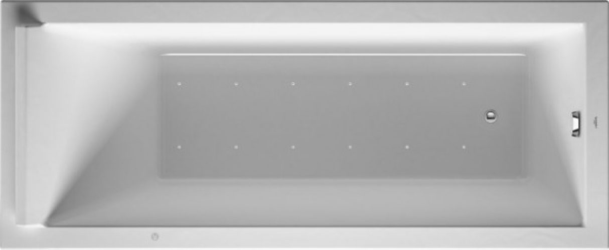 Baignoire Balnéo Rectangulaire Duravit Starck System Air 1700x700mm Blanc 760334000AS0000