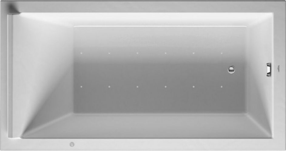 Baignoire Balnéo Rectangulaire Duravit Starck System Air 1700x900mm Blanc 760337000AS0000