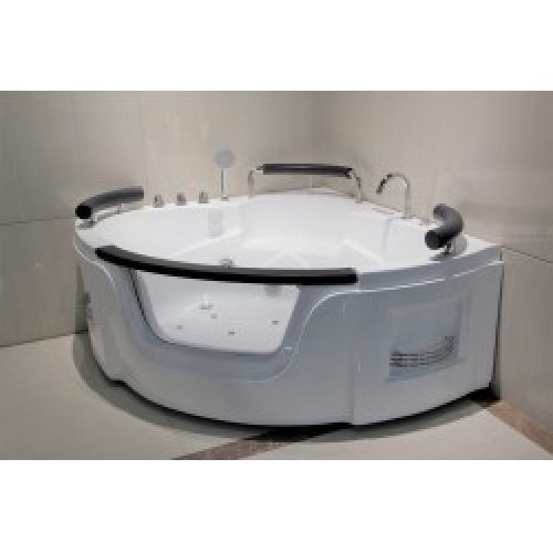 Baignoire balnéo + robinetterie + tablier – 135 x 135 cm – Hilo – AZZURO