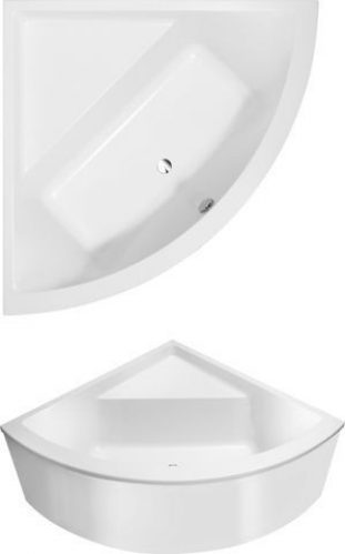Baignoire Balnéo Villeroy et Boch Subway 1300x1300mm avec vidage Multiplex Trio