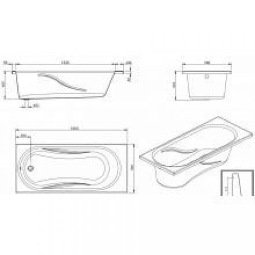 Baignoire Benissa 160×70