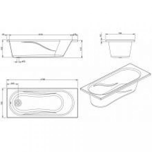 Baignoire Benissa 170