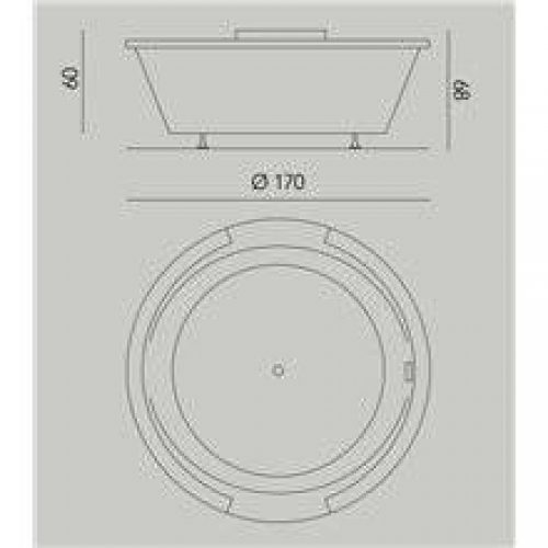 Baignoire Cimbra sans tabliers b10