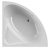 Baignoire d’Angle Allibert DIVA 1350x1350x525-540mm Blanc 210176