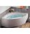 Baignoire d’angle Balneo Nalia