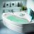 Baignoire d’Angle Balnéo Allibert LUCINA + 1400x1400x530-533mm Blanc