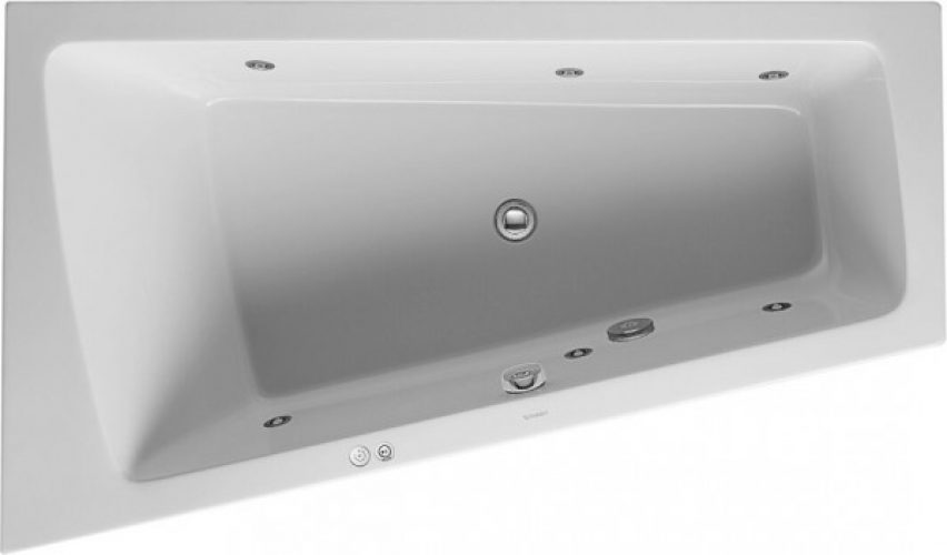 Baignoire d’Angle Balnéo Duravit Paiova dossier à gauche 760212000