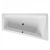 Baignoire d’Angle Duravit Paiova 1700x1000x485mm à droite 700213000000000