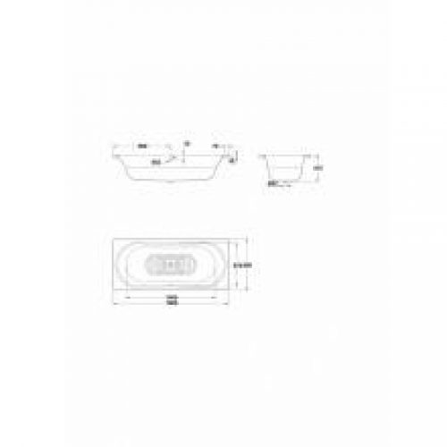 Baignoire Gala Opera rectangulaire