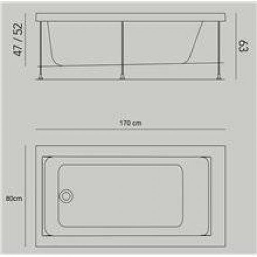 Baignoire Jazz L sans tabliers b10
