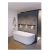 Baignoire Îlot Contre Mur Riho Desire 840x600x1840mm 1840x840mm Blanc