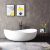 Baignoire îlot en acrylique sanitaire WAVE blanc brillant – 180 x110 x 62 cm – robinetterie en option