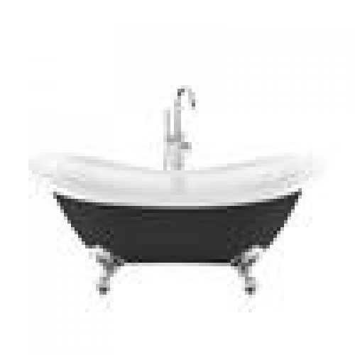 Baignoire îlot rétro DARLINGTON Noire