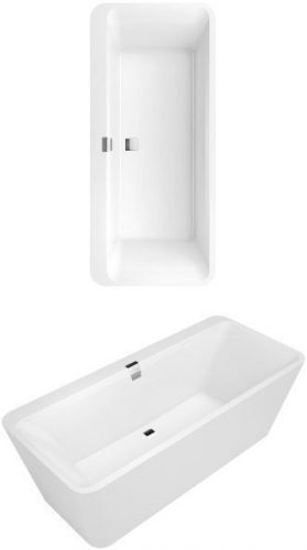 Baignoire Îlot Villeroy et Boch Squaro 800x1800x450mm rectangulaire UBQ180SQE9W2V