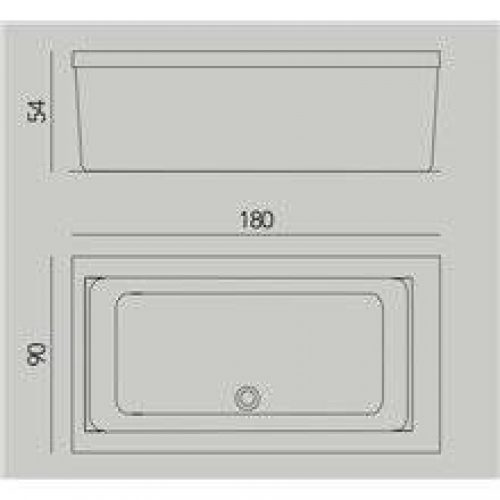 Baignoire Miles Outdoor sans tabliers b10